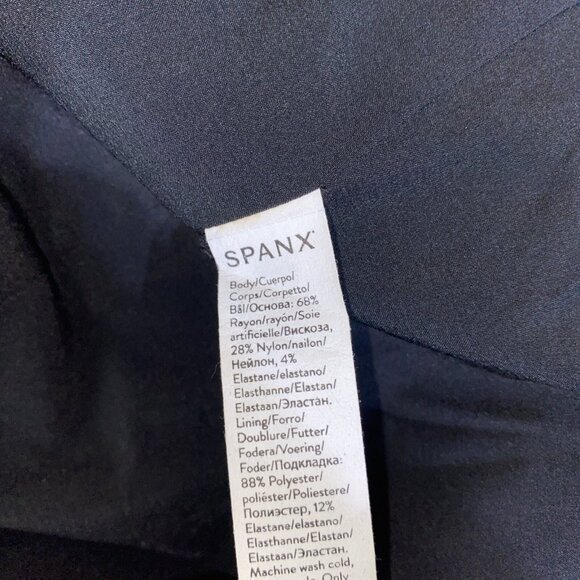 SPANX The Perfect Asymmetrical Blazer Size XL #SJ814 Black New No Tags - Picture 8 of 8